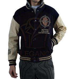 Bon fournisseur avec son propre logo très vendu vêtements d'hiver chauds pour l'extérieur régulier léger duvet College Baseball Varsity Jackets - Product Image 1