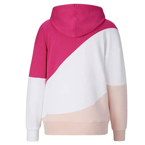 Sudadera con Capucha para Mujer PUFFIN SPORTS, Diseño Asimétrico con Bloques de Color, 100% Poliéster Tejido, Informal, Transpirable, Forrada, para Invierno - Product Image 2