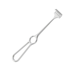 Écarteur de plaie VOLKMANN 220 mm (8,34 po) à 6 branches, pointe émoussée, profondeur 8 mm, largeur 29 mm, type Miller - Product Image 3