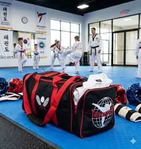 Bolsa de Artes Marciales de PVC Resistente, Gran Capacidad, para Karate, Taekwondo, Protección de Uniformes, Viajes, Casual, Impermeable - Product Image 1