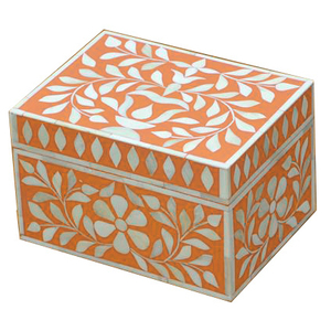 Boîte à bijoux artisanale haut de gamme en os incrusté, fabriquée sur mesure en Inde pour l'organisation et la présentation de luxe - Product Image 6