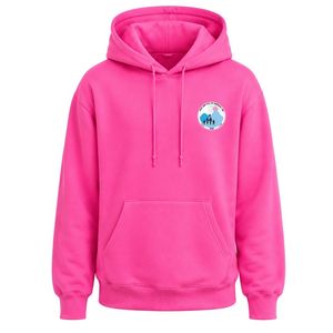 เสื้อฮู้ดปักลายตราสัญลักษณ์ Hot Pink Jack & Jill แขนยาว มีกระเป๋าจิงโจ้ เหมาะสำหรับชุดกีฬา - Product Image 1