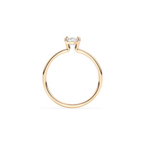REYES Factory Wholesale Price 14K 18K Solid Gold HPHT CVD Lab Grown Diamond Solitaire Ring For Women Perfect Anniversary Gifts - Product Image 5