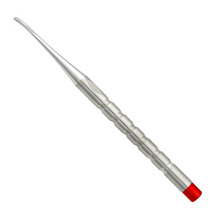 Proximator - Instrumento de Extracción Dental Curvo Pequeño de 2.5mm, Punta Única, Línea Negra, Acero Inoxidable Quirúrgico, para Ligamento Periodontal - Product Image 1