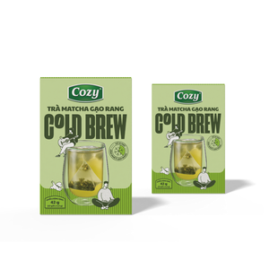 Té Matcha Genmaicha Frío Vietnamita para Exportación en Bolsitas Piramidales con Menos Cafeína, Té Orgánico, Cajas de Embalaje de Malla PLA para Bolsitas de Té - Product Image 3