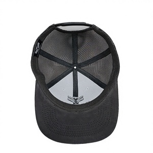 Crafted Vietnam Performance Beach Casual Comfortable Business Wear Custom Embroidery Structured <b>Black</b> Common Cool Mesh Trucker - Product Image 2