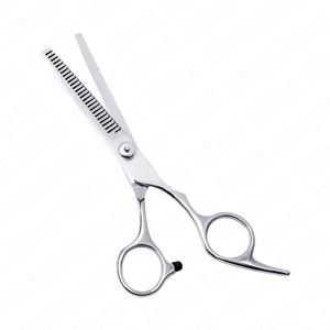 Ciseaux de barbier professionnels en acier inoxydable, ciseaux à cheveux tranchants avec repose-doigts réglable et finition enduite - Product Image 2