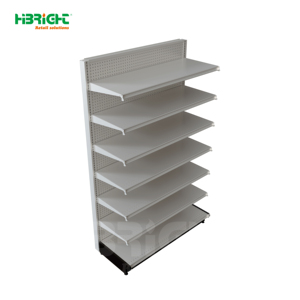 Supermarket <b>Shelf</b> Metallic Retail Display Rack Pegboard Gondola Shelving for Convenience Store - Product Image 5