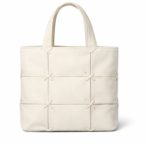 Sacs à main en toile pour femmes, design tendance, grande capacité, motif en losanges, sacs à main décontractés pour femmes - Product Image 1
