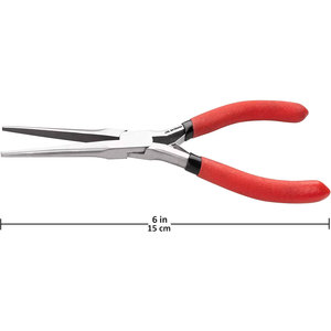 Alicates de Punta Fina de 6 Pulgadas con Mordazas Cónicas y Sin Dientes para Hacer Joyas, Doblar Alambre, Alicates de Precisión con Extremo Extra Largo - Product Image 3