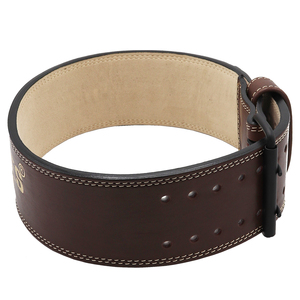 Customizable Double Prong Waist Support Unisex Adjustable Leather Power <b>Belt</b> for <b>Weight</b> Lifting Straight GLOVES City - Product Image 4