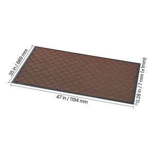 Tappeto Moderno ed Elegante 47 x 35 Pollici per Uso Commerciale, Tappetino Antiscivolo a Pelo Ricciolo per Interni ed Esterni con Base in TPE - Product Image 6