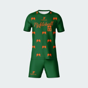 Chemise polo à manches courtes pour homme, uniforme de pickleball sportif tendance, impression 3D, vêtements décontractés pour équipe de pickleball - Product Image 4