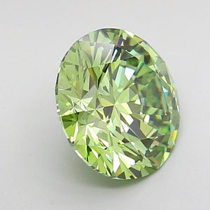 Diamant rond vert de 1 carat, coupe exquise, rare, de couleur fantaisie, brillant, diamant non monté pour des créations de bijoux de luxe sur mesure - Product Image 4