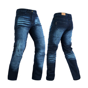 Nuevos Jeans Elásticos Bordados de Alta Calidad para Hombre, Estilo Motociclista, Color Azul Claro, Lavado a la Piedra, con Parches de Marca MIRZ, 100% Algodón - Product Image 3