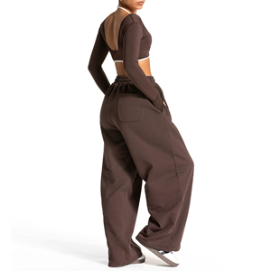 <b>Women</b> Oversized Track Pants Streetwear Wide Leg Loose <b>Baggy</b> Trousers High Waist Athleisure Casual <b>Jogger</b> Pants - Product Image 3