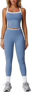 Conjunto de yoga personalizado con MOQ bajo para mujer, ropa deportiva ajustada de alta calidad, conjunto de yoga para mujer. - Product Image 2