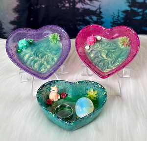 Wholesale manufacture Multi Color <b>Epoxy</b> <b>Resin</b> Serving Bowl Cute heart Shape <b>table</b> Decorative Crafts At Under Your Budget - Product Image 5