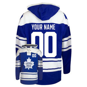 Sudaderas con Capucha de Hockey sobre Hielo Unisex de Poliéster Blanco de Alta Calidad para Sublimación Completa, Antibacterianas, Personalizadas, al por Mayor - Product Image 2