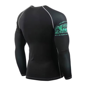Camisetas de compresión para hombre de ajuste holgado, personalizadas con impresión de marca privada, al por mayor, camisetas de compresión hechas a medida para hombre - Product Image 4
