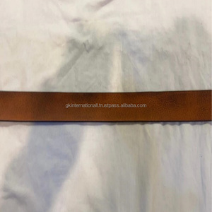 Fábrica al por mayor Vintage cuero de vaca genuino Pin hebilla hombres Casual vestido cinturón OEM personalizado hombres accesorios y cinturones - Product Image 5