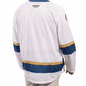 Maillots de hockey sur glace personnalisés de haute qualité avec sublimation du nom de l'équipe, vêtements de sport pour hommes adultes, été, évacuation de l'humidité, séchage rapide, devant - Product Image 4