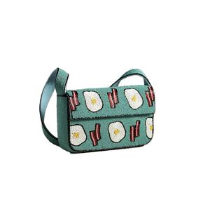 Sac de rangement brodé perlé très apprécié, sac à bandoulière pour femme, sac à main en perles de rocaille, sac bohème, pochette de soirée tendance noire - Product Image 1