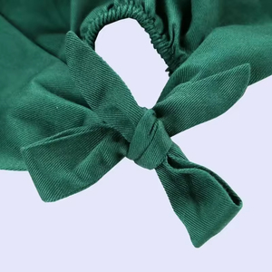 Chapeau en satin brodé couleur unie, idéal pour cheveux longs ou courts, pour vétérinaires, infirmières, médecins, et bonnets chirurgicaux avec nœud papillon – Grande Vente - Product Image 3