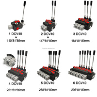 Hy-Waloil DCV40 Distributeur hydraulique manuel à 5 voies, à rappel par ressort, à commande par déclenchement, débit 40L/min, pression 16-31.5Mpa pour