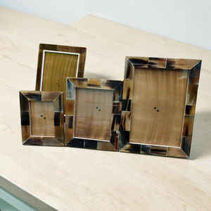 กรอบรูปทำมือจากเขาสัตว์เคลือบเงาอย่างดี ของตกแต่งบ้านสุดหรู ราคาประหยัด - Product Image 3