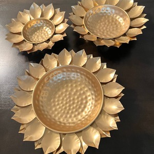 Bol Urli en métal haut de gamme, décoratif, pour bougies flottantes, finition laiton, Urli pour fleurs aquatiques, pour la maison, le temple, la décoration de mariage - Product Image 6