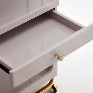 Modern Multi Functional Modern Metal Barber Shop Tool <b>Cabinet</b> Hand Cart Trolley Beauty Salon Trolley Cart Salon - Product Image 3