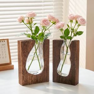 Pot de fleurs carré en bois et résine fait main 20L pour la maison, le bureau, la pépinière et le jardin - Product Image 2