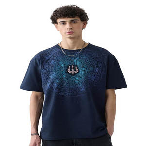 Camiseta de Corte Cuadrado para Hombre, 250-300 g/m², Hombros Caídos, Ajuste Holgado, Estilo Crop, Oversize, 100% Algodón - Product Image 3
