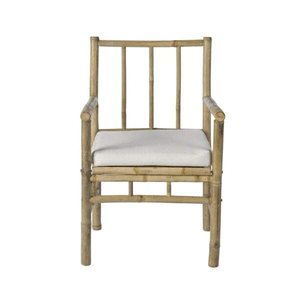 Fauteuil lounge minimaliste en bambou, meubles faits à la main pour salon, chambre, patio, extérieur, sièges confortables - Product Image 2