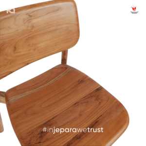 KLOPS LIVING Premium Solid Teak Modern Dining <b>Chair</b> Commercial Furniture Indoor/Outdoor Use Living Room <b>Bedroom</b> Hotels Villas - Product Image 5