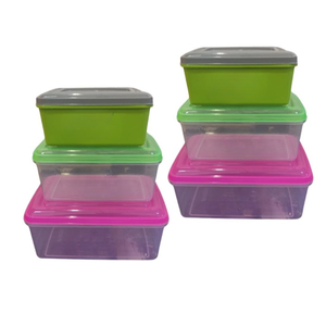 Contenedor Rectangular de Plástico para Alimentos, Apto para Microondas, Apilable, con Tapa Hermética, Libre de BPA - Product Image 5