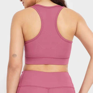 New Fashion Women Thin Strap Seamless Sports Bra High Impact Fitness Yoga Gym Workout Crop <b>Top</b> Lightweight Breathable Custom Pri - Product Image 2