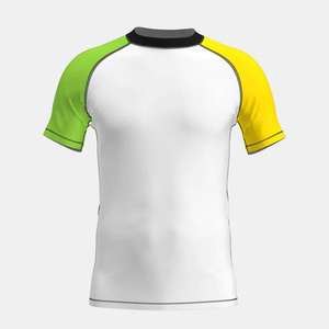 Wholesale Jiu Jitsu <b>Rashguard</b> Custom Digital Print Men's <b>BJJ</b> Rash Guard Half Sleeve 2026 High Quality Compression Wear - Product Image 1