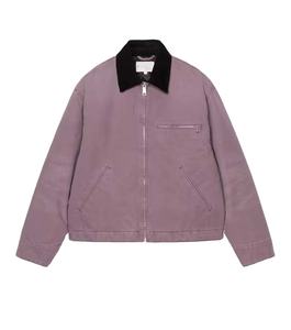 Chaqueta de Trabajo Vintage Personalizada con Bordado Frontal, Resistente al Viento, Transpirable, Gruesa, de Poliéster/Algodón, Estilo Detroit para Hombre - Product Image 1