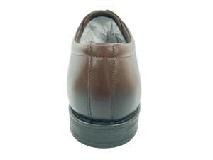 Zapatos Oxford de Cuero Marrón para Hombre, con Punta Puntiaguda, Cordones, Forro de Felpa Transpirable, Zapatos de Vestir para Oficina y Carrera, para Todas las Temporadas, Color Sólido, Suela de Goma - Product Image 4