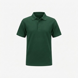 Boys High School Uniform Jersey Polo Shirt Children Plain Orange 100% Polyester Machine Washable Schoolwear - Product Image 5