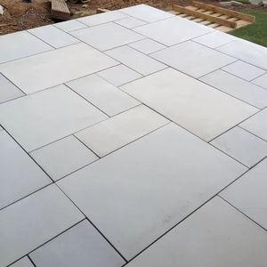 High Strength Kandla White <b>Sandstone</b> Cubes Premium Stone Blocks for Hard Wearing Outdoor Floors Patios Gardens and Parks - Product Image 1