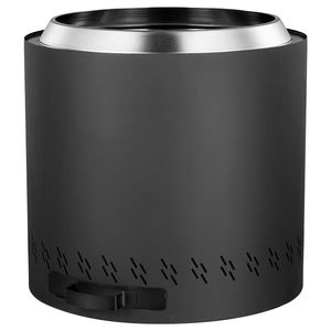 Braciere Pieghevole Senza Fumo 15.4 H X 15.7 Diametro in Acciaio Inox SUS430, Stufa a Legna con Vassoio Cenere Rimovibile - Product Image 1