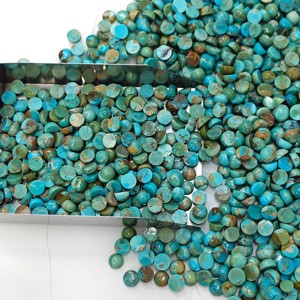 Lote de Cabujones de Turquesa Mohave Calibrados al por Mayor, Piedras Preciosas de Turquesa Redondas de 5 mm, Lote de Piedras Preciosas de Turquesa para Anillos - Product Image 4