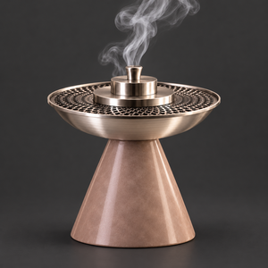 Brûleur à Bakhoor en Résine de Luxe avec Bol Jali Arabe en Acier Inoxydable, Porte-Encens Moderne pour Oud, Idéal pour la Maison Islamique - Product Image 3