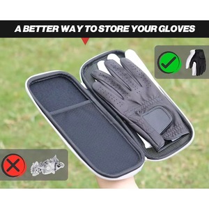 Golf Glove Case Zipper Closure Microfiber Fabric Outdoor Use <b>Men's</b> Storage <b>Pouch</b> - Product Image 3