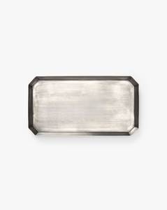 Matte Black Oval Serving Tray Set Minimalist Decorative Presentation Dining Collection - Product Image 3