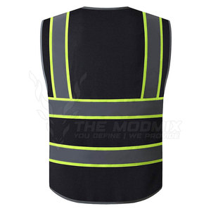 Gilet de travail haute visibilité pour homme en polyester respirant, tissu robuste, durable, tenue de travail professionnelle - Product Image 2