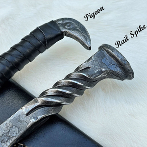 Handmade High Carbon Steel Viking Hunting Survival Knife Fine Leather Sheath DIY Hand Forged Handle Outdoor - Product Image 4